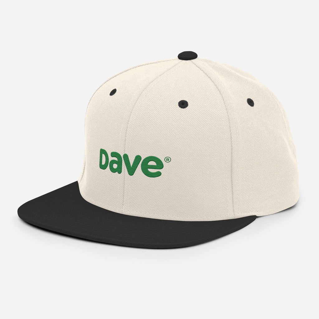 Dave Embroidered Snapback Hat